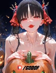 1boy 1femboy ai_generated femboy godof halloween patreon pumpkin