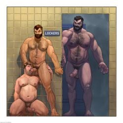 abs balls bara biceps big_balls big_penis blowjob bruteandbrawn daddy dilf erection gay_blowjob halloween holidays male male_nipples male_only manly mature_male muscular_male nipples nude oral oral_sex pecs penis size_difference vampire