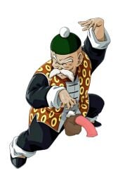 dragon_ball edit edited grandfather grandpa_gohan horsecock male older_male pubic_hair