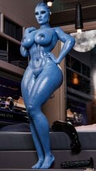 3d 4k alien alien_girl asari big_breasts blue_body breasts dildo female female_focus highres mass_effect mehlabs nipples nude nude_female purple_body sex_toy voluptuous voluptuous_female