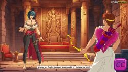 animated gameplay_mechanics goddess nemesis_(hades) tagme video