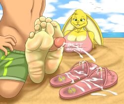 1boy 1boy1girl 1girl 1girl1boy 1girls 4_toes 5_fingers anthro balls beach bodily_fluids breasts bunny bunny_ears bunny_girl casual_sex claws clothed clothed/nude clothed_female_nude_male clothing countershade_feet countershading cum cum_on_feet cum_on_sandals cum_shot cumshot duo feet female female_focus fingers foot_fetish furry genital_fluids genitals green_eyes hi_res huge_booty huge_breasts human humanoid_feet jenn_(zp92) lagomorph laptop leporid male male/female mammal nude out_of_frame out_of_frame_male outside outside_sex penis plantigrade public public_nudity public_sex rabbit rabbit_girl rabbit_humanoid raised_tail resi_virus sex shirt soles tank_top toe_claws toes topwear zp92