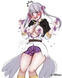 1girls 2d 2d_(artwork) 2d_artwork anime anime_character areola areola_slip areolae areolae_slip ashamed black_clover blush_face blush_lines blushing blushing_female blushing_lines breasts busty busty_female busty_girl busty_teen busty_teenager collarbone curvaceous curvaceous_body curvaceous_female curvaceous_figure curvaceous_hips curvaceous_teenager curvy curvy_body curvy_female curvy_figure curvy_hips curvy_teen digital digital_art digital_drawing digital_drawing_(artwork) digital_media digital_media_(artwork) drawing embarrassed embarrassed_exposed_female embarrassed_expression embarrassed_female embarrassed_naked_female embarrassed_nude_female exploding_clothes fanart female female_focus female_only fingers flushed flushed_face flustered flustered_female hair_ribbon hair_tie head_tilt hourglass_figure knees large_breasts lean_figure long_hair looking_shocked looking_surprised narrow_waist nipples noelle_silva pink_areola pink_areolae pink_nipples portrait purple-eyed_female purple_eyes ribbon ripped_clothes ripped_clothing shocked shocked_expression shocked_eyes shocked_face shocked_female shocked_look shoked shonen_jump shoulders shueisha silver-haired_female silver_hair silver_hair_female slender_body slender_waist slidsama slim_female slim_waist solo standing startled surprised surprised_expression surprised_face surprised_look surprised_reaction teen_girl teenage_female teenage_girl teenage_nipples teenage_tits teenager thick_thighs thighs tilted_head torn_clothes upper_body weekly_shonen_jump wide_hips young_female young_woman