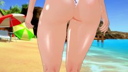 1female 1girls 3d animated areola_slip ass barefoot beach bikini black_hair blue_eyes bouncing_ass bouncing_breasts dark_skin evaan female female_only full_body glossy glossy_body huge_ass huge_breasts jiggle jiggling_ass jiggling_breasts koikatsu nico_robin nipples_visible_through_clothing one_piece panning_camera selfinsertedbro shiny_skin skimpy skimpy_bikini solo solo_female strutting tagme video walking wet wet_body