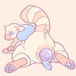 ambiguous_gender ass big_clitoris blocked_egg blue_genitals blue_hair churro_the_fennec_jerboa claustrophile clitoris dragon duo egg egg_in_vagina egg_laying enbian feral_unbirthing fur furred_dragon furred_scalie genitals hi_res hole_(anatomy) in_egg markings monobutt mythological_creature mythological_scalie mythology paws penis ring_(marking) ringed_tail scalie solo straining striped_markings striped_tail stripes sun_dragon tail tail_markings unbirthing uvie vaginal_penetration vore