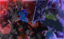 absurd_res anal anal_penetration anthro balls big_balls big_breasts big_penis breasts canid canine canis digital_media_(artwork) dragon equid equine fellatio from_behind_position genitals group hasbro hi_res honeyjolteon_22 horse huge_balls huge_filesize huge_penis hyena hyper hyper_balls hyper_genitalia hyper_penis male male/male mammal musk musky_balls musky_penis my_little_pony mythological_creature mythological_scalie mythology oral penetration penile penis scalie sex sucking tongue wolf