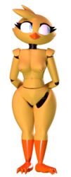 2019 3d animatronic anthro avian bird breasts chica_(fnaf) female five_nights_at_freddy's hi_res machine nipples nude pussy robot solo thebunwiththescarf transparent_background video_games