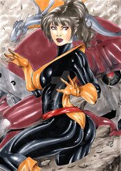 1girls 2018 ass belt big_ass big_breasts black_bodysuit bodysuit boots breasts brown_eyes brown_hair busty curvaceous curvy dat_ass dated deviantart ed_benes_studio erect_nipples female female_only gloves homo_superior human kitty_pryde lanio_sena lockheed marvel marvel_comics mecha mutant nipple_bulge nipples nipples_visible_through_clothing pet phasing pinup ponytail red_belt red_lips red_lipstick rubble sentinel shadowcat signature skintight solo superheroine thick_ass thick_thighs thighs voluptuous watermark x-men yellow_bodysuit yellow_boots yellow_gloves