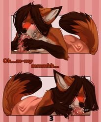 2019 angle_(copperback01) anthro blush brown_fur brown_hair canid canine comic digital_media_(artwork) female fox fur hair hi_res kira_(copperback01) male mammal nitani oral oral_penetration orange_fur penetration smile straight