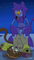 1futa 1girl1futa 1girls anal anal_insertion anal_juice anal_sex animated anthro anus areolae ass belly_button bob_cut breasts brokenrobot brown_fur brown_hair cat_ears cat_tail catgirl cyclops cyclops_girl female female_focus female_penetrated fur futanari gameoverse glitch_productions kit_(gameoverse) malice_(gameoverse) moan moaning moaning_in_pleasure moans navel nipples nude nude_female penis pussy robot robot_girl robot_penis sex shibashibs shorter_than_30_seconds sound tagme thebredfactory_(va) thighs tummy video