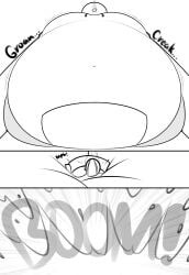 big_breasts breasts cleavage female furry huge_breasts inflation popping puffster3 tagme thick_thighs wide_hips