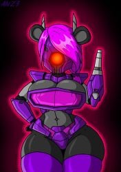 belyasnikov big_breasts boob_window breasts breasts_squish cosplay curvy curvy_figure giant_breasts gigantic_breasts hand_on_hip huge_breasts large_breasts massive_breasts miss_herod(herodlord) shockwave_(transformers) thick_thighs thighs thunder_thighs transformers voluptuous voluptuous_female
