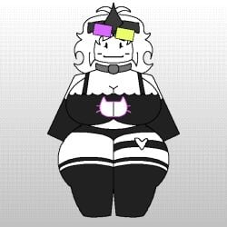 1girl 2d 2d_(artwork) 2d_artwork art_trade blocky_body blush boob_window boobs breasts cat_girl catgirl cleavage clothed clothed_female clothes clothing collar crown eyelashes female female_focus female_only ferman glasses hair heart looking_at_viewer oc original original_character roblox robloxian smiling smiling_at_viewer stockings stockings_thigh_highs thick thick_thighs thighhighs thighs white_body white_hair white_skin white_skin_(monochrome)