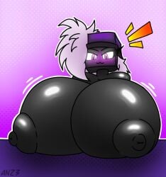 1girls belyasnikov big_areola big_breasts blush breasts enderman enderwoman enormous_breasts female female_only giant_breasts gigantic_breasts huge_breasts large_breasts massive_breasts minecraft wiggle_lines zinnia_(stemingbunbun)