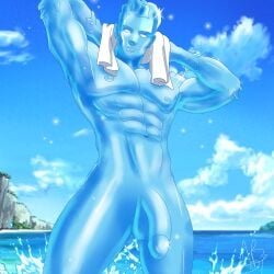 animeboy0001 bobby_drake dick gay iceman marvel penis_focus solo_focus solo_male x-men x-men_evolution xmen