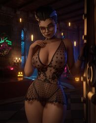 1girls 3d 3d_(artwork) absurd_res absurd_resolution absurdres axistryker babydoll big_areola big_breasts big_nipples big_thighs breasts busty busty_female curvy curvy_body curvy_female curvy_figure curvy_hips high_resolution highres lace lace-trimmed_panties lace_trim looking_at_viewer nipple_bulge nipple_outline nipples nipples_visible_through_clothing overwatch overwatch_2 pinup see-through see-through_clothes see-through_clothing sexy sombra thick_legs thick_thighs tits wide_hips wide_thighs