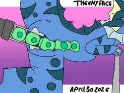 anal animated blue_body eeveelution egg egg_bulge egg_insertion eggs_in_belly gif green_egg inflation internal kneeling nintendo pokemon pokemon_(species) showers_the_vaporeon solo striped_body stripes theenyface vaporeon