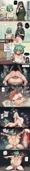 1boy 1girl 2girls after_sex after_vaginal ahoge ai_generated animal_ears ass barefoot black_hair blush boy_on_top breasts cat_ears choker closed_eyes completely_nude cum cum_in_pussy cum_overflow cumdrip deep_penetration elf english_text erection excessive_cum feet futa_with_female futanari girl_dm green_eyes green_hair heart heart_ahoge hetero huge_penis internal_cumshot large_breasts large_penis layna_lazar long_hair mating_press messy_hair multiple_girls nipples nude open_mouth patreon_username penis pointing pointing_at_viewer pointy_ears sex sex_from_behind shirt short_hair sleepy soles speech_bubble stomach_bulge testicles tillian uncensored vaginal virtual_youtuber yawning