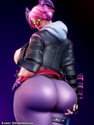 1girls 3d 3d_(artwork) ass big_butt blender bubble_ass bubble_butt caked_up callisto_(fortnite) clothed_female curvaceous curvaceous_female curvaceous_figure curves curvy curvy_body curvy_female curvy_figure curvy_hips dat_ass detailed_background epic_games female female_focus female_only fortnite fortnite:_battle_royale greengrass hi_res high_quality high_resolution highres leggings legwear looking_at_viewer looking_back presenting presenting_ass purple_hair render self_upload showing_ass showing_off stockings tagme thick_thighs thigh_highs topwear