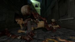 1girls 3d alyx_vance anal anal_sex animated ass blood breasts brown_hair clenched_teeth clothed clothed_sex clothing female fluids forced from_behind half-life half-life_2 headcrab headcrab_zombie human larger_female long_hair male monster mr._tucket penetration prone_bone rape sfm smaller_male sound source_filmmaker spread_legs vaginal vaginal_penetration vaginal_sex video zombie