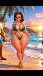 2boys ai_generated anthro_horse barboskiny big_breasts bimbo bimbo_milf bremen cheating_mother cheating_wife curvy curvy_females eyewear fat fat_female fat_folds glasses green_bikini hawaiian_tropic kissing mature_female melnitsa milf mother_(the_pooches) netorare ntr plump slut slutty slutty_body slutty_female sunset tagme the_pooches thick_thighs video voluptuous voluptuous_female voluptuous_milf wide_hips wide_thighs