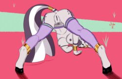 anthro ass_up equid equine female friendship_is_magic genitals hi_res jojo_hernandez mammal my_little_pony pussy straight_hair zebra zecora_(mlp)