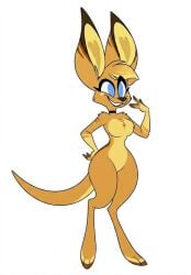anthro anthro_female big_breasts breasts curvy curvy_body curvy_female curvy_figure edited edited_screencap fluffy fluffy_chest fluffy_ears fluffy_tail furry furry_female furry_only kayla_(zoophobia) nude nude_anthro nude_female solo solo_female thick_thighs wide_hips zoophobia