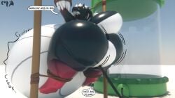 ayax_(ayaxstudio) bbm big_ass bubble_butt furry huge_ass hyper_ass inflation luzynocheln overweight ssbbm thick_thighs weight_gain wide_hips