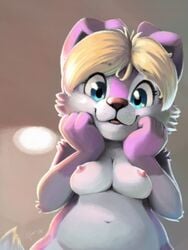 :3 ajin breasts canid female furry