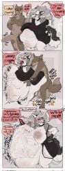after_vore big_ass big_balls big_boobs big_breasts big_penis big_thighs female_pred furry furry_only helluva_boss itskorrie loona_(helluva_boss) male_prey pregnant pregnant_belly pregnant_female vore vore_belly vore_comic vore_sex