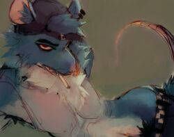 1boy 1male alternative_fashion anthro cigarette cigarette_in_mouth fortnite furry kd_rattical_(fortnite) male rat rodent selfie selfie_pose skater skinny skinny_male smoking solo solo_focus solo_male