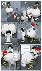 after_sex anal anal_sex ass ass_bigger_than_body ass_bigger_than_head ass_bigger_than_torso ass_focus ass_grab balls bed bedroom before_and_after before_sex big_ass big_penis black_hair blowjob blowjob_face bodily_fluids bodily_fluids_from_penis bodily_fluids_on_penis bubble_ass bubble_butt butt clothed clothing cock comic comic_page cowgirl_position cum cum_in_ass cum_inside cum_overflow cum_overflowing dick ejaculation erect_penis erection happy happy_sex heavenly_ass horny horny_male huge_ass hyper_ass large_ass male/female massive_ass murder_drones murder_drones_oc no_breasts no_nipples nude nude_female nude_male oc oral oral_sex original original_character pale_skin penis plap pocketman555 precum red_hair robot robot_boy robot_girl robot_humanoid sex sex_from_behind sitting sitting_on_face sitting_on_person sleeping sleeping_nude sleeping_together small_breasts small_male sucking sucking_penis sweat sweatdrop sweating sweaty sweaty_body tail thick_ass thick_thighs thighs thighs_bigger_than_head voluptuous voluptuous_body voluptuous_female white_body white_skin_(monochrome)