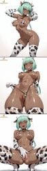 1girls ai_generated areola areola_slip areolae areolae_slip bikini blank_background collar cow_girl cow_horns cow_print cow_print_armwear cow_print_bikini cow_print_legwear cow_print_thighhighs cowbell dark-skinned_female dark_skin elbow_gloves emerald_sustrai fake_horns female_masturbation female_only fingering_self flashing flashing_pussy front_view green_hair looking_at_viewer masturbating masturbation medium_breasts micro_bikini moan moaning_in_pleasure multiple_images nipple_bulge nipple_slip nipples_visible_through_clothing nude panting partially_clothed partially_nude pose posing posing_for_the_viewer pussy_juice red_eyes rubbing_pussy rwby seductive_look solo solo_focus sweat sweating sweaty sweaty_body tagme teasing teasing_viewer thigh_highs thighhighs twistedpeach wet_pussy white_background