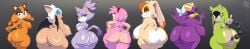 absurd_res afrosoricid amy_rose anal anal_beads anal_beads_in_ass anal_penetration anthro avian badger bat beak big_breasts big_butt bird blaze_the_cat blue_eyelids blue_eyes breasts butt butt_focus countershade_butt countershade_torso countershading crossed_arms eulipotyphlan felid feline female forehead_gem gem gesture glistening glistening_butt green_body green_eyes group hand_gesture hand_on_butt hand_on_own_butt hands_on_hips hedgehog hi_res hirundinid idw_publishing lagomorph leporid long_image looking_at_viewer looking_back looking_back_at_viewer magenta_eyes mammal middle_finger mustelid musteline nipple_piercing nipples nude object_in_ass orange_body oscine passerine penetration piercing pink_body presenting presenting_hindquarters purple_body rabbit rouge_the_bat sega sex_toy sex_toy_in_ass sex_toy_insertion small_breasts sonic_(series) sonic_boom sonic_riders sonic_the_hedgehog_(comics) sonic_the_hedgehog_(idw) sonic_the_hedgehog_(series) sticks_the_badger surge_the_tenrec swallow_(bird) tail tan_body tenrec underground_(artist) vanilla_the_rabbit wave_the_swallow white_head wide_image wings yellow_eyes