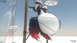 ayax_(ayaxstudio) bbm big_ass bubble_butt femboy furry huge_ass inflation luzynocheln overweight tagme thick_thighs weight_gain wide_hips