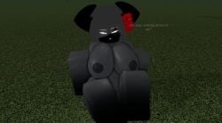 3d 3d_(artwork) demon demon_girl demon_horns demon_tail eldie_(lampshaderr34) female female_only gray_body gray_skin grey_body grey_skin lampshaderr34 naked naked_female oc original_character solo_female tagme