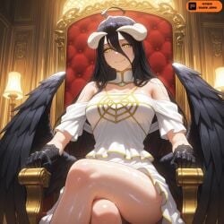 1boy 1girl against_wall ahegao ahoge ai_generated albedo_(overlord) anime artist_name ass back black_hair black_wings blush breast_press breasts completely_nude demon_girl demon_horns demon_wings fanbox_username feathered_wings hair_between_eyes hetero hi_res high_quality high_resolution highres horns large_breasts long_hair looking_back low_wings male_pubic_hair nude open_mouth overlord_(maruyama) patreon patreon_logo patreon_url patreon_username pubic_hair sex sex_from_behind shadowsenpai solo_focus standing standing_sex sweat tagme tongue tongue_out vaginal watermark web_address white_horns wings yellow_eyes
