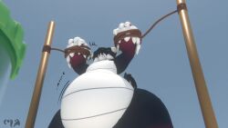 ayax_(ayaxstudio) bbm big_ass bubble_butt femboy furry huge_ass inflation luzynocheln overweight tagme thick_thighs weight_gain wide_hips