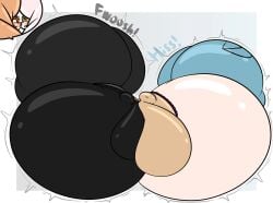 big_ass big_breasts breasts bubble_butt cleavage female furry huge_ass huge_breasts hyper_ass hyper_breasts inflation puffster3 tagme thick_thighs wide_hips