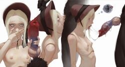 1boy 1boy1girl 1girls 2d 2d_(artwork) after_fellatio after_oral after_sex all_the_way_to_the_base anthro anthro_dominating_human anthro_penetrating anthro_penetrating_human areolae bloodborne blowjob blush bush canine canine_on_human canine_penis cum cum_in_mouth deepthroat digital_media_(artwork) dripping dripping_cum eyeliner facefuck fellatio femsub fromsoftware green_eyes handjob hat hat_only huge_cock human_female human_penetrated hunter_(bloodborne) interspecies irrumatio knot knotted_penis knotting male_anthro/female_human mascara mascara_tears messy monster monster_on_female nude nude_female oral oral_knotting oral_penetration oral_sex pale-skinned_female pale_skin plain_doll ruined_makeup running_mascara runny_makeup saliva saliva_drip saliva_on_penis saliva_string saliva_trail sex shocked shocked_expression skinny skinny_female slim slim_waist small_breasts sony_interactive_entertainment submissive_human teratophilia the_interloper werewolf white_hair