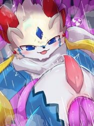 2025 3:4 4_horns abdominal_bulge anal anal_penetration animal_genitalia anthro aquatic aquatic_dragon badwingm bandai_namco biped blep blue_body blue_eyes blue_fur blush cheek_tuft chin_tuft countershading digital_drawing_(artwork) digital_media_(artwork) dragon facial_tuft forehead_gem front_view fur fur_tuft gem genital_slit genitals half-closed_eyes heart_reaction hi_res horn legless looking_at_genitalia looking_at_penis looking_pleasured male male_anthro merfolk multi_horn multicolored_body multicolored_fur mythological_creature mythological_scalie mythology narrowed_eyes parallel_speed_lines penetration penis pink_penis red_horn restrained restrained_by_tentacles scalie sex shaded shaorune slim slim_anthro slim_male soft_shading solo speed_lines split_form tales_of_(series) tales_of_rebirth tapering_penis tentacle_in_ass tentacle_penetration tentacle_pit tentacle_sex tentacles thrust_lines thrusting tongue tongue_out tuft two_tone_body two_tone_fur white_body white_countershading white_fur white_horn