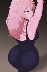 1girls 2020s 2026 2d 2d_(artwork) 2d_artwork 9_styless antlers arms_up ashido_mina ashido_mina_time-skip ass back back_view backboob bedroom_eyes big_ass big_butt big_hips black_dress black_sclera boku_no_hero_academia boobs breasts butt clothed clothed_female clothes curvy curvy_body curvy_female curvy_figure digital_drawing_(artwork) digital_media digital_media_(artwork) dress eyebrows eyelashes eyes eyes_half_closed eyes_half_open eyes_open female female_focus female_only girl hips hourglass_figure hourglass_figured_female human human_female humanoid large_ass large_butt long_hair long_hair_female looking_at_viewer looking_back looking_back_at_viewer mina_ashido mina_ashido_time-skip my_hero_academia my_hero_academia_(finale) no_dialogue no_text pink_body pink_hair pink_hair_female pink_skin post-timeskip sexually_suggestive sexy sexy_body sexy_female shounen_jump simple_background slim slim_female slim_girl slim_waist smile smiling smiling_at_viewer smirk smirking smirking_at_viewer solo suggestive suggestive_look suggestive_smile textless tight_clothes tight_clothing tight_dress tight_fit tits yellow_eyes