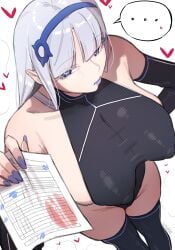 1girls android artificial_intelligence blue_eyes fairy_(zenless_zone_zero) long_hair looking_at_viewer non-canon solo solo_female solo_focus white_body white_hair wish44 zenless_zone_zero