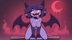 ai_generated cat_ears cat_girl cat_tail catgirl dark_skin doll doll_girl nightmare_waifu purple_hair waifu waifu_night yellow_eyes