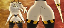 2d 2girls angry_face ass ass_focus battle_pose big_hair blushing boobs breasts breasts_out butt butt_focus exposed exposed_ass exposed_breasts exposed_nipples exposed_pussy female female_focus female_only glitch_productions gray_hair j_(murder_drones) murder_drones naked nipples no_clothes nyrezu pussy serial_designation_j serial_designation_v thicc thicc_thighs thick_thighs v_(murder_drones) vagina white_body yellow_eyes