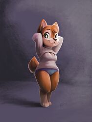 ajin anthro chipmunk cleavage_cutout cute female