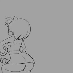 amy_rose animated ass_showing big_ass bra_strap_is_showing_(meme) female niggonic366 rough_sketch sonic_(series) sonic_the_hedgehog sonic_the_hedgehog_(series) tagme video