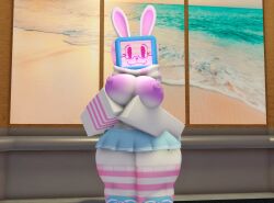 1female 1females 1girl 1girls 3d ass big_breasts breasts breasts_out female female_focus female_only melanie_(regretevator) regretevator roblox roblox_game roblox_studio robloxian tagme tagme_(artist) unknown_artist