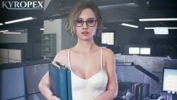 1girls 3d areolae blonde_hair breasts dildo dildo_in_pussy evilaudio eyewear female female_focus glasses grace_ashcroft jellyfishjubilee kyropex light-skinned_female light_skin longer_than_30_seconds masturbation medium_breasts nipples resident_evil sex_toy sex_toy_in_pussy short_video shorter_than_one_minute sound tagme vagina vaginal_masturbation vaginal_penetration video