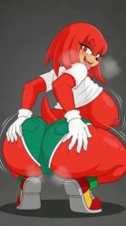 ai ai_animated ai_assisted ai_generated animated animated_gif animated_image crossgender ctrl-z_(style) genderswap gif knora_the_echidna knuckles_the_echidna rule63 sonic_(series) sonic_the_hedgehog_(series) sonic_transformed_(series) twerking venatori